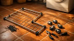 Come costruire un carrello bucato a 2 livelli con griglie metalliche e fascette, senza attrezzi