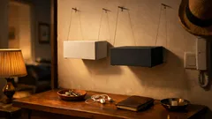 Portaoggetti sospeso fai da te: il trucco della tensegrity per liberare il piano in casa