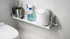 Il trucco con asta telescopica che libera il pavimento del bagno senza forare