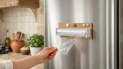 Porta pellicola sul frigo con magneti: il fai da te che libera subito il cassetto