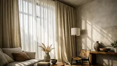 Tende che fanno sembrare la stanza più grande: 6 trucchi di posizionamento e colore