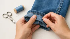 Come fare l’orlo ai pantaloni senza macchina da cucire: il trucco della cucitura guida