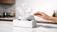 Il trucco dei 3 tocchi per far uscire i fazzoletti in scatola uno alla volta