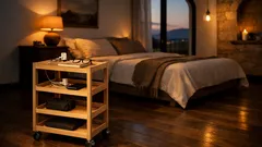 Come costruire un comodino con ruote fai da te: piccolo, leggero e perfetto accanto al letto