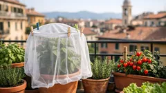 Rete da bucato come rete antinsetto: il trucco fai da te per proteggere l’orto sul balcone