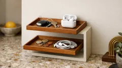 Mini rack a 2 piani fai da te: l’organizer da ingresso effetto boutique in 2 minuti