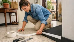 Cambiare colore al battiscopa con il nastro washi: trucco veloce senza vernice