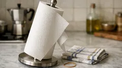 Il trucco del panno e dell’elastico per fermare il portarotolo e strappare la carta con una mano