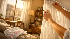 Come lavare le tende in lavatrice senza togliere i ganci e senza stenderle