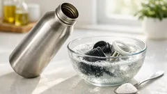 Come eliminare le macchie di tè dalla borraccia con percarbonato in 30 minuti