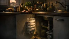 Porta sacchetti per la spazzatura fai da te: l’idea con cartelline trasparenti che salva spazio